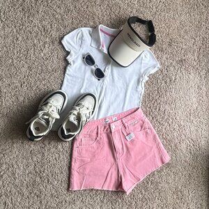 GAP KIDS White Polo T-Shirt - Size XL (12) - 100% Cotton